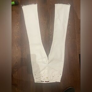 7 For All Mankind White Bootcut Jeans